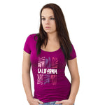 "CALIFORNIA", Women Half Sleeve T-shirt - FHMax.com