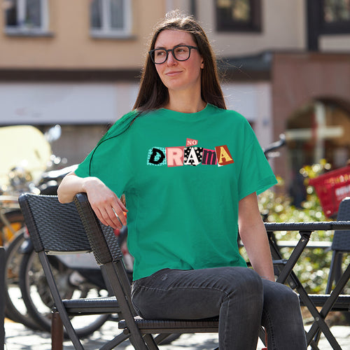 "NO DRAMA", Boyfriend Women T-shirt - FHMax.com