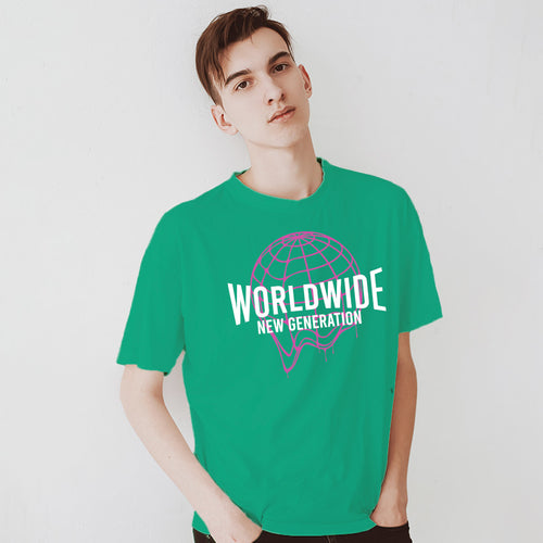 "WORLDWIDE NEW GENERATION", Men's Half Sleeve T-shirt - FHMax.com
