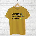 "RESPECTFUL, OPEN-MINDED, STRONG", Boyfriend Women T-shirt - FHMax.com