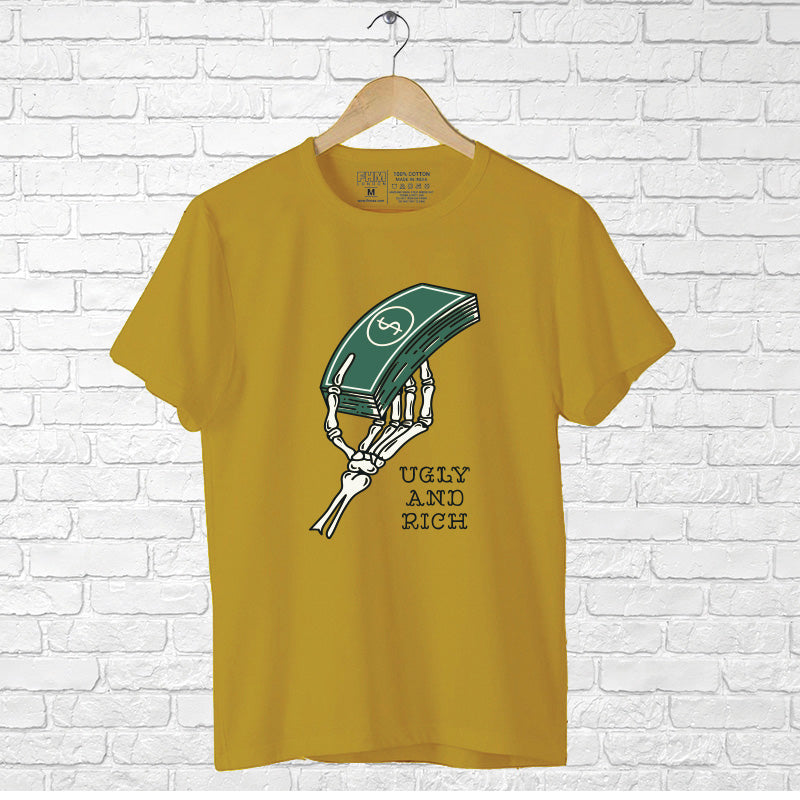 "UGLY AND RICH", Men's Half Sleeve T-shirt - FHMax.com