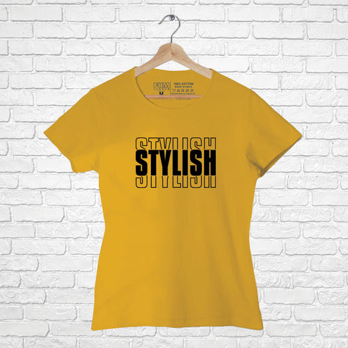 "STYLISH", Women Half Sleeve T-shirt - FHMax.com