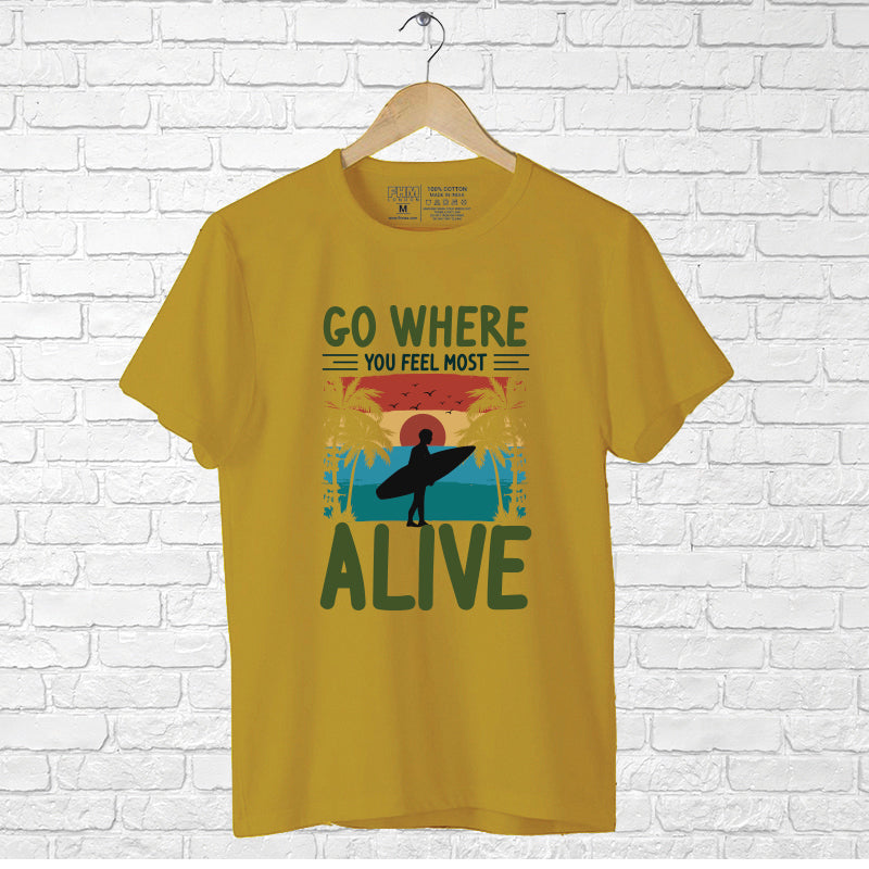 Alive, Men's Half Sleeve T-shirt - FHMax.com