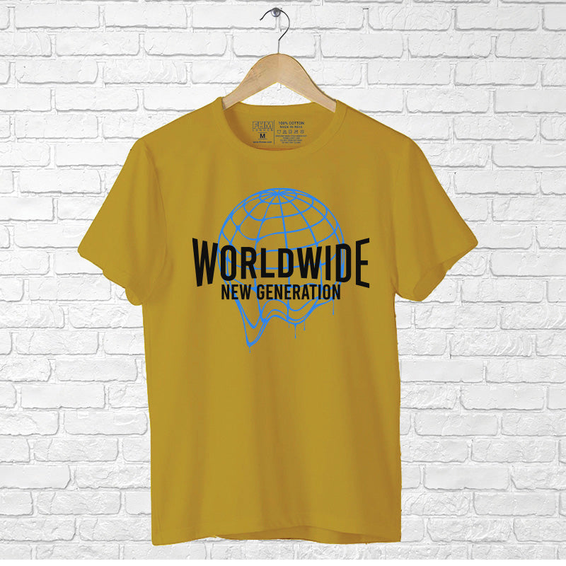 "WORLDWIDE NEW GENERATION", Men's Half Sleeve T-shirt - FHMax.com