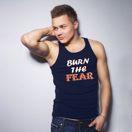 "BURN THE FEAR", Men's vest - FHMax.com