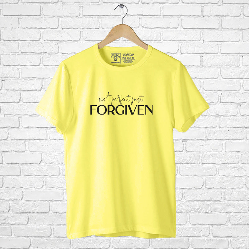 "NOT PERFECT JUST FORGIVEN", Men's Half Sleeve T-shirt - FHMax.com