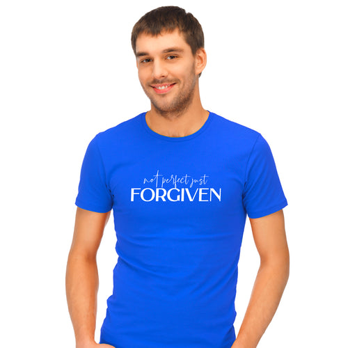"NOT PERFECT JUST FORGIVEN", Men's Half Sleeve T-shirt - FHMax.com