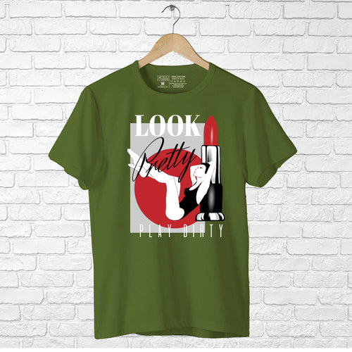 "LOOK PRETTY", Boyfriend Women T-shirt - FHMax.com