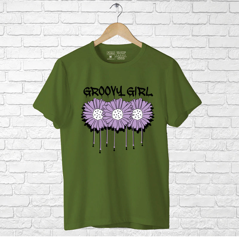 "GROOVY GIRL", Boyfriend Women T-shirt - FHMax.com