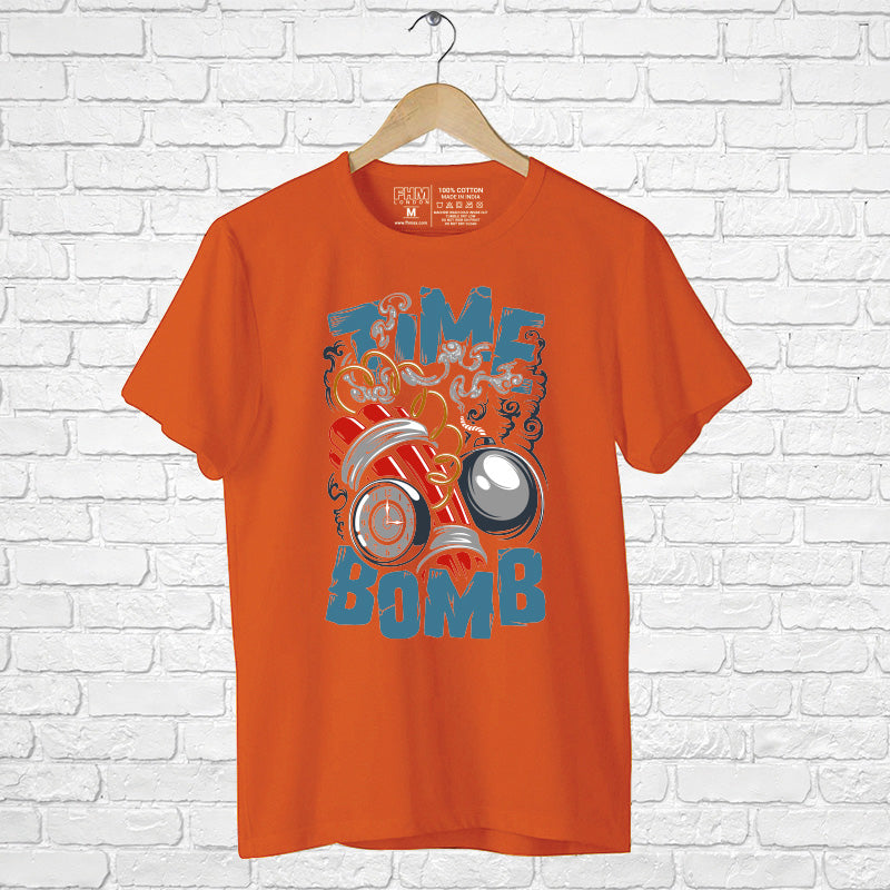 "TIME BOMB", Men's Half Sleeve T-shirt - FHMax.com