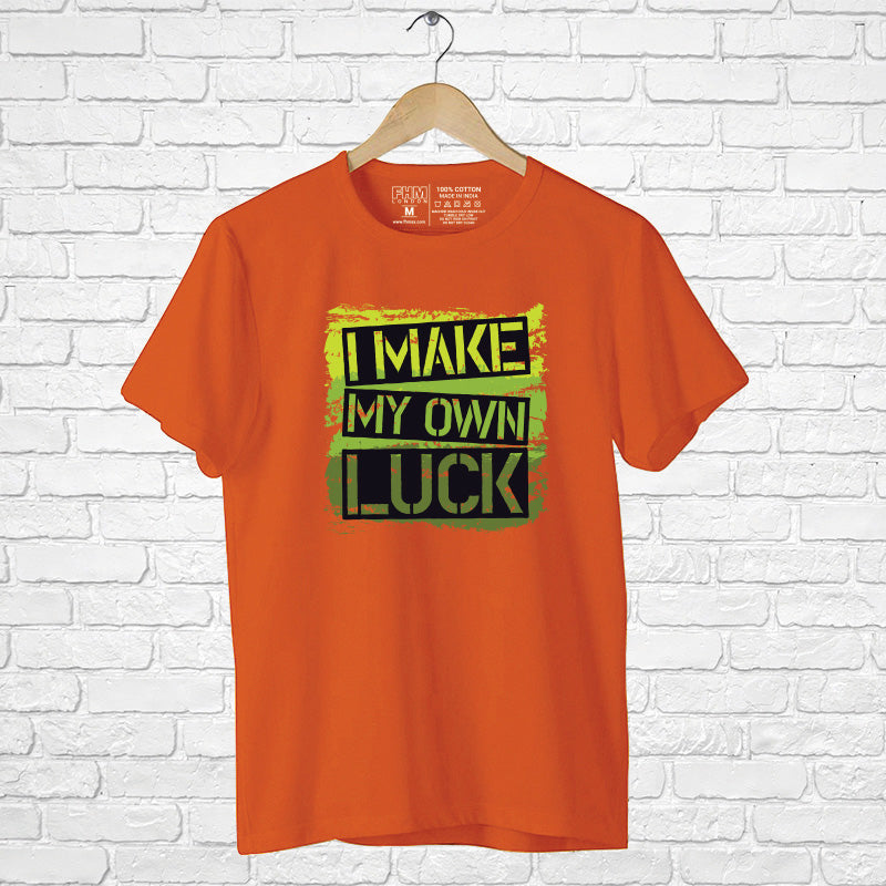 "I MAKE MY OWN LUCK", Boyfriend Women T-shirt - FHMax.com