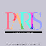 "PARIS", Women Half Sleeve T-shirt - FHMax.com