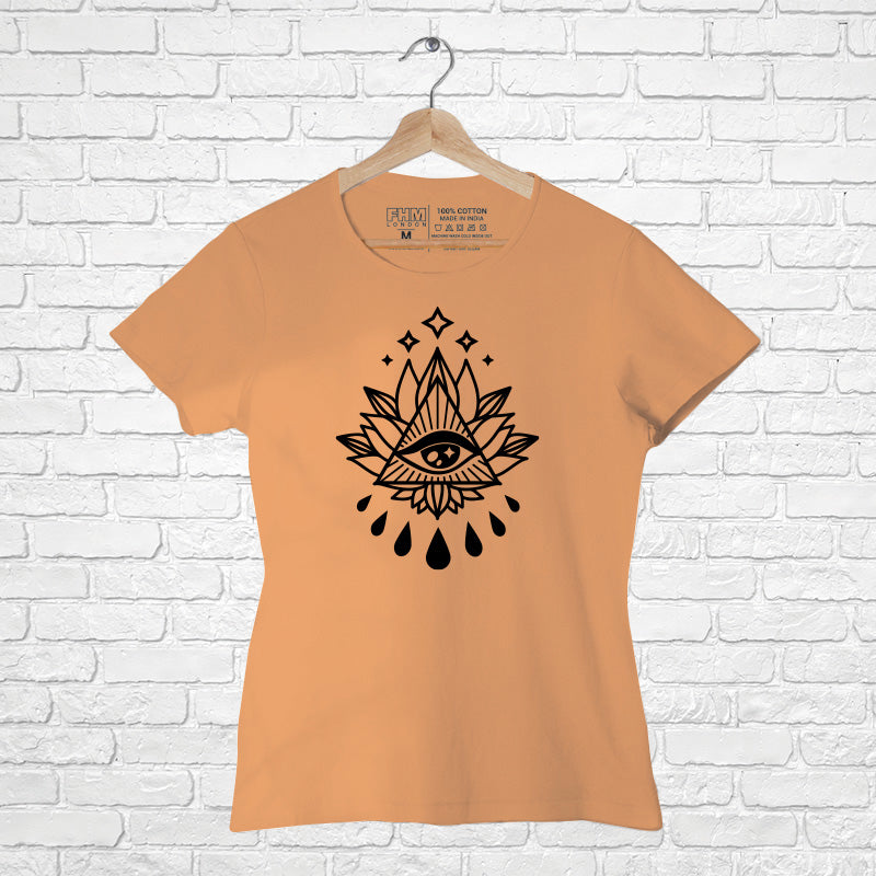 "EVIL EYE", Women Half Sleeve T-shirt - FHMax.com