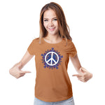 "PEACE", Women Half Sleeve T-shirt - FHMax.com