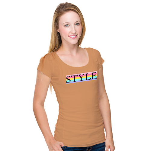 "STYLE", Women Half Sleeve T-shirt - FHMax.com