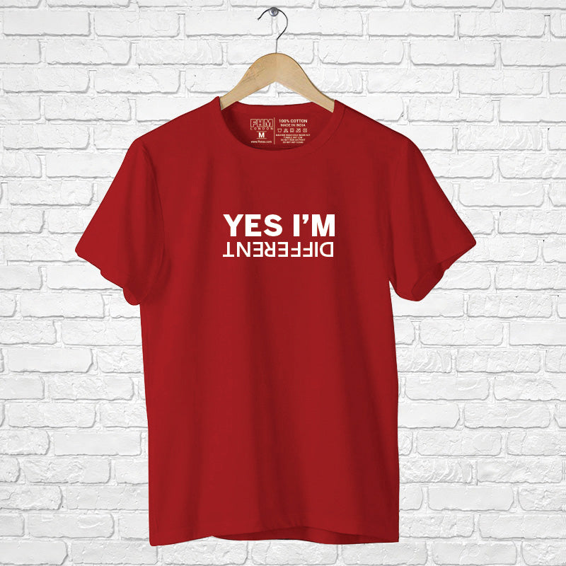 Yes I'm Different, Men's Half Sleeve T-shirt - FHMax.com