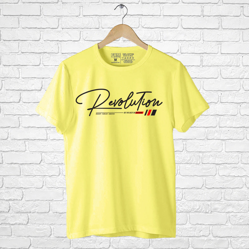 "REVOLUTION", Men's Half Sleeve T-shirt - FHMax.com