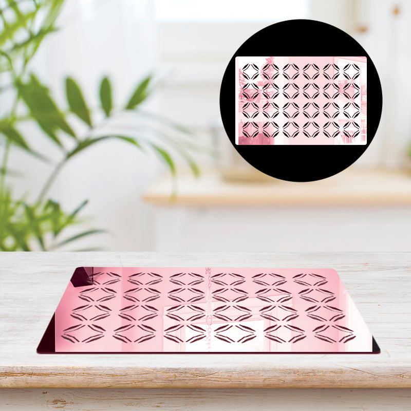 Diamond Grid, Acrylic Mirror Table Mat - FHMax.com