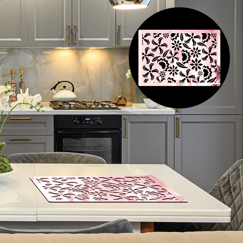 FLORAL PLANT DESIGN, Acrylic Mirror Table Mat - FHMax.com