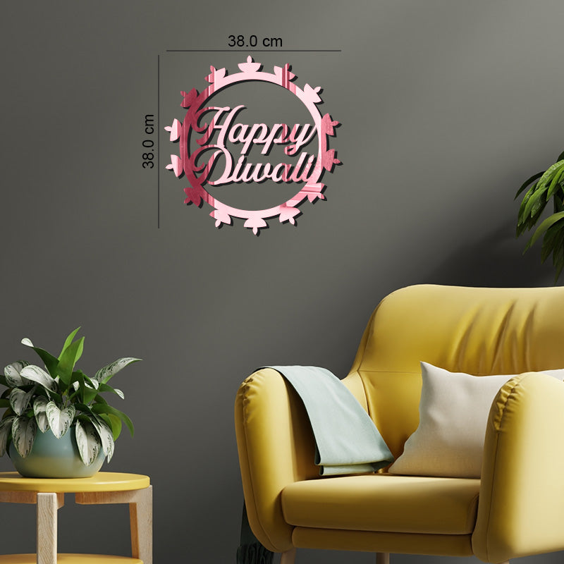 "HAPPY DIWALI", Acrylic Mirror wall art - FHMax.com