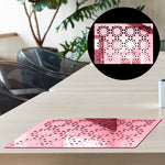 ARABIC FLOWER PATTERN, Acrylic Mirror Table Mat - FHMax.com