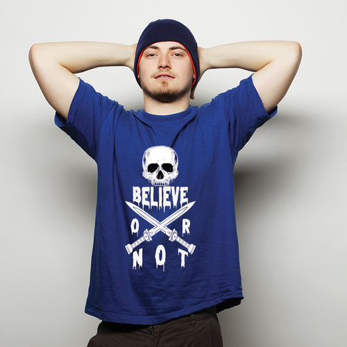 "BELIEVE OR NOT", Men's Half Sleeve T-shirt - FHMax.com