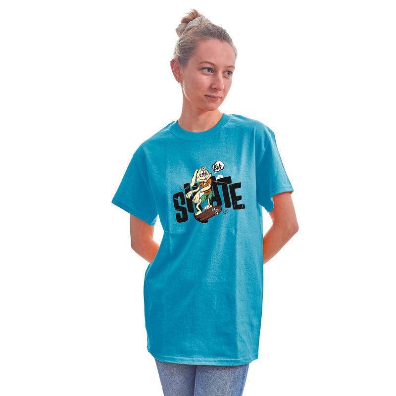 "SKATE ALL DAY", Boyfriend Women T-shirt - FHMax.com