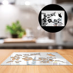 Blosson cherry branch, Acrylic Mirror Table Mat - FHMax.com