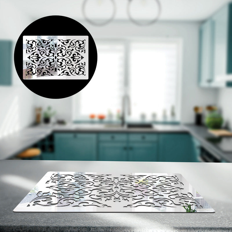 ABSTRACT ORNAMENT, Acrylic Mirror Table Mat - FHMax.com
