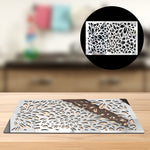 Leafy design, Acrylic Mirror Table Mat - FHMax.com