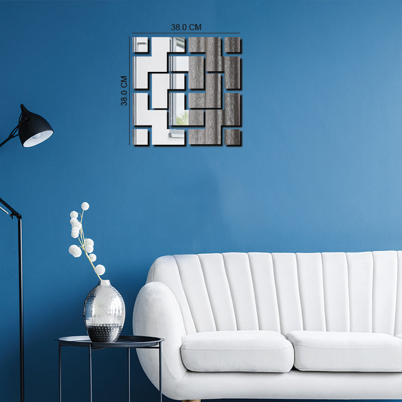 "ABSTRACT SQUARE DESIGN", Acrylic Mirror wall art - FHMax.com