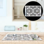 SNOWFLAKES DESIGN, Acrylic Mirror Table Mat - FHMax.com