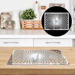 MANDALA ARABESQUE PATTERN, Acrylic Mirror Table Mat - FHMax.com