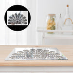 HALF MANDALA, Acrylic Mirror Table Mat - FHMax.com