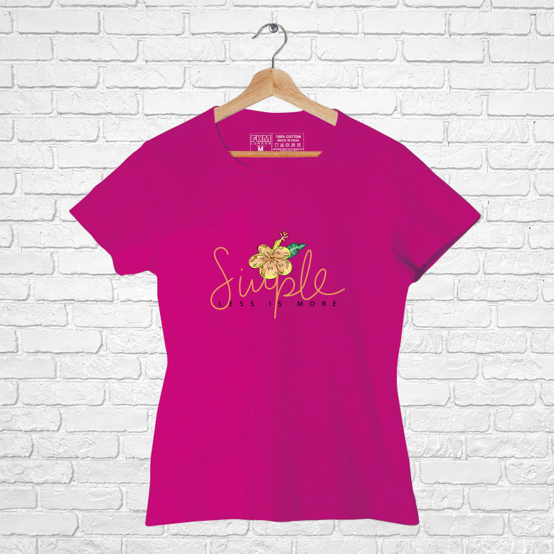 "SIMPLE", Women Half Sleeve T-shirt - FHMax.com