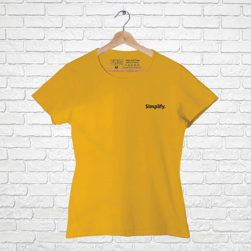 "SIMPLIFY", Women Half Sleeve T-shirt - FHMax.com