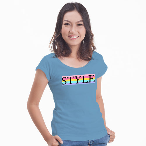 "STYLE", Women Half Sleeve T-shirt - FHMax.com