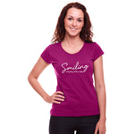 "SMILING", Women Half Sleeve T-shirt - FHMax.com