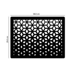 Square pattern, Acrylic Mirror Table Mat - FHMax.com