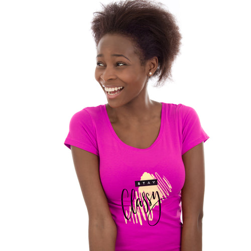 "STAY CLASSY", Women Half Sleeve T-shirt - FHMax.com