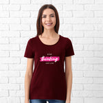 "STOP THINKING JUST LIVE", Women Half Sleeve T-shirt - FHMax.com