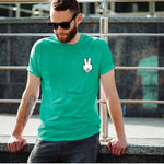 "PEACE OUT", Men's Half Sleeve T-shirt - FHMax.com