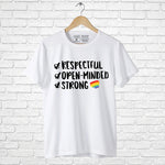 "RESPECTFUL, OPEN-MINDED, STRONG", Boyfriend Women T-shirt - FHMax.com