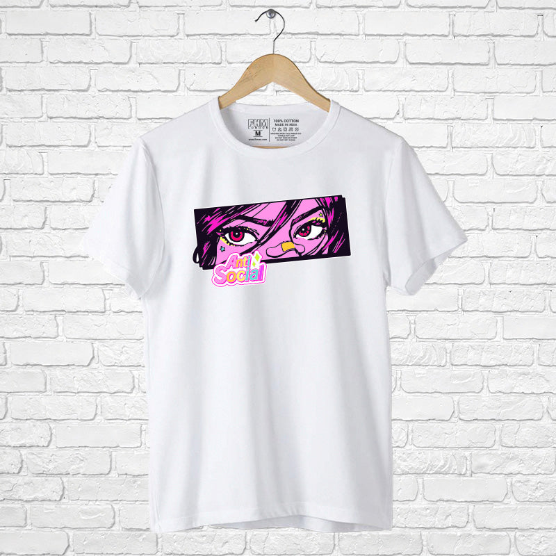 "ANTI SOCIAL", Boyfriend Women T-shirt - FHMax.com