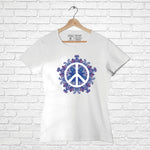"PEACE", Women Half Sleeve T-shirt - FHMax.com
