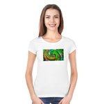 "COLORFUL ILLUSION", Women Half Sleeve T-shirt - FHMax.com