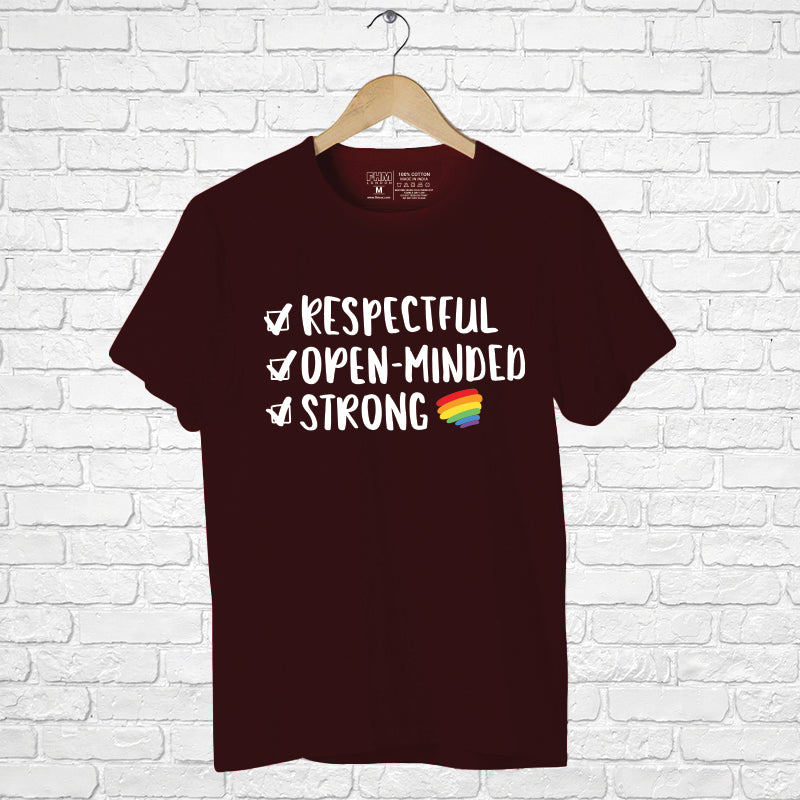 "RESPECTFUL, OPEN-MINDED, STRONG", Boyfriend Women T-shirt - FHMax.com