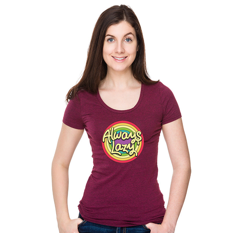 "ALWAYS LAZY", Women Half Sleeve T-shirt - FHMax.com