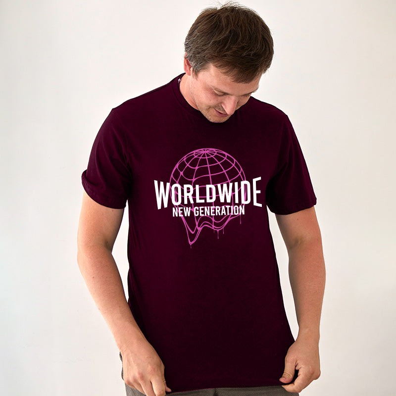 "WORLDWIDE NEW GENERATION", Men's Half Sleeve T-shirt - FHMax.com