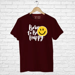 "BORN TO BE HAPPY", Boyfriend Women T-shirt - FHMax.com